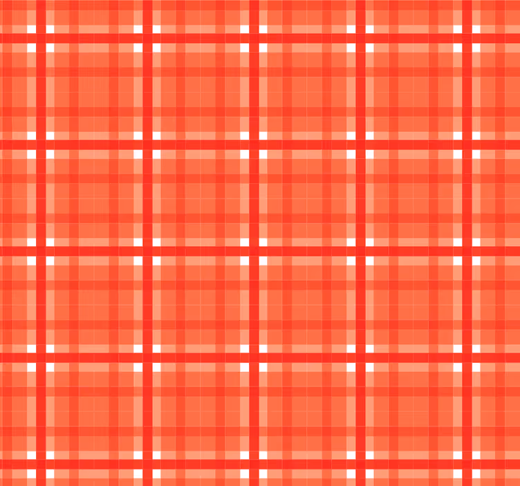 Red gingham pattern kitchen roller blind - TenStickers