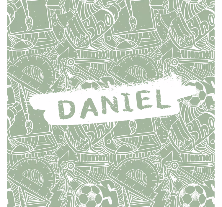 green school chalk teenage bedroom roller blind - TenStickers