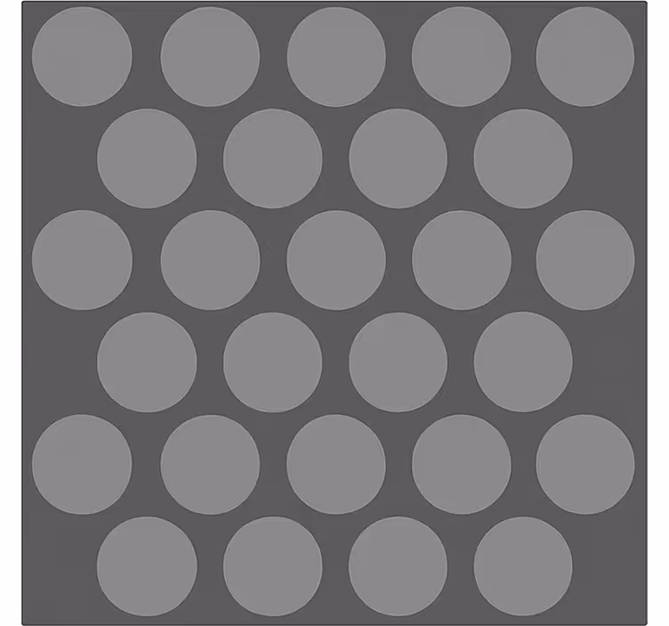 Textured grey circles  bathroom roller blind - TenStickers