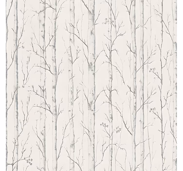 Swedish birch motif bathroom roller blind - TenStickers