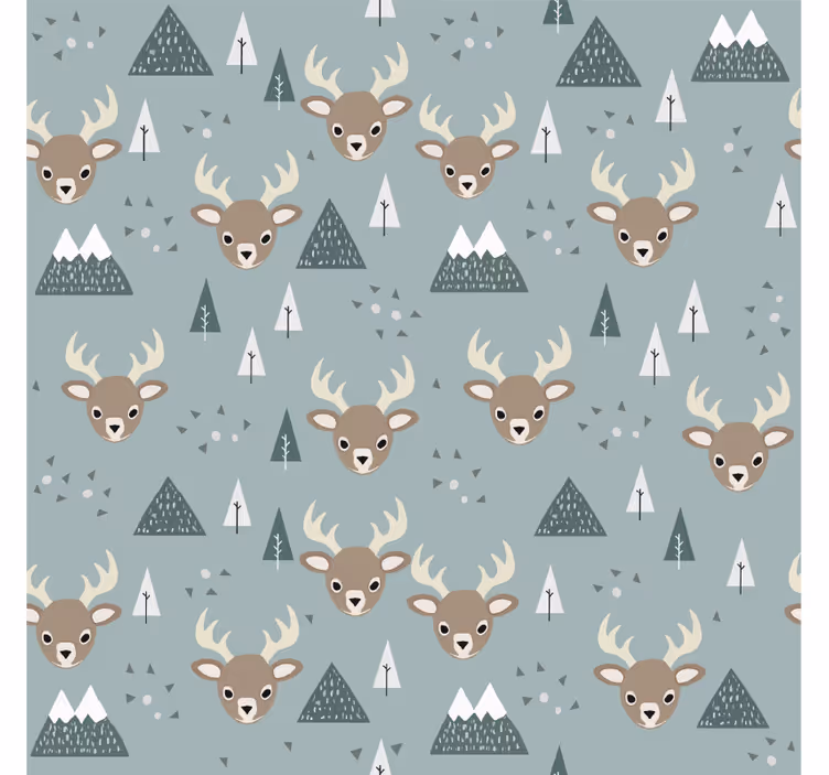 Nordic dear design children room roller blind - TenStickers