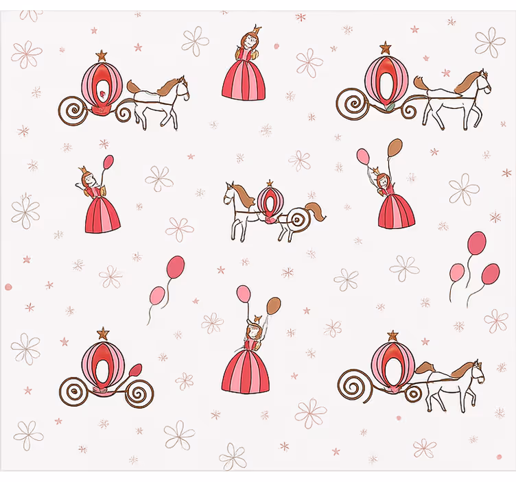 Fairy tail princess children room roller blind - TenStickers