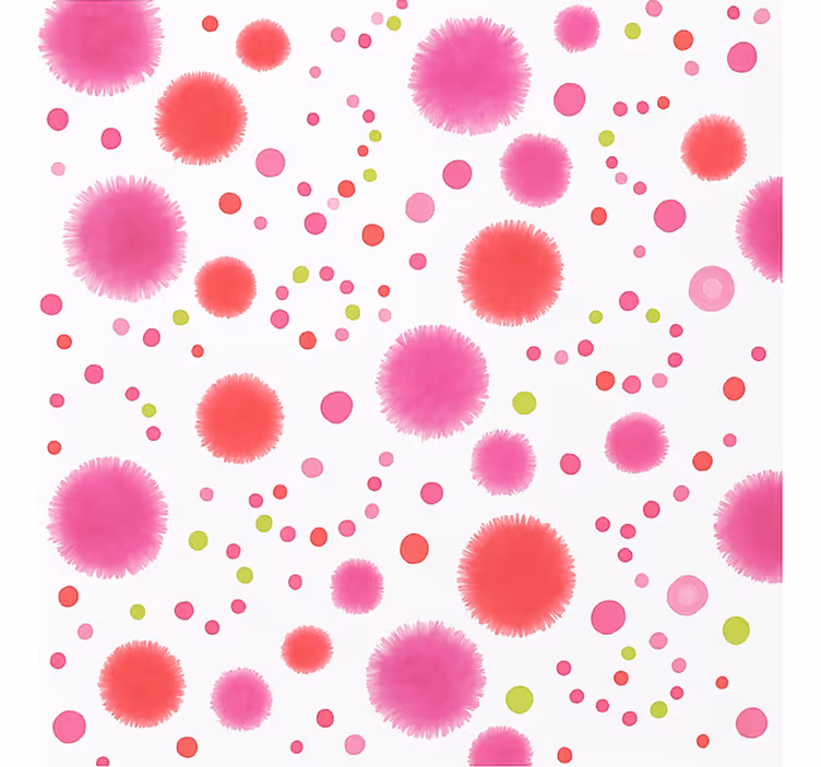 Pink Pop Pattern teenage bedroom roller blind - TenStickers