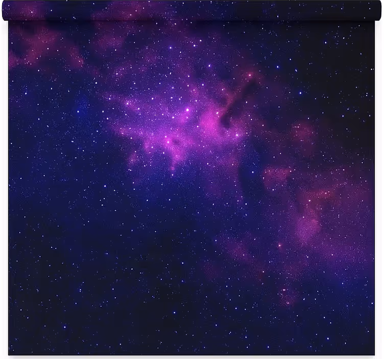purple galaxy star teenage bedroom roller blind - TenStickers