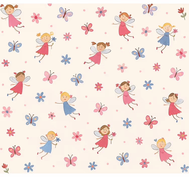 Happy little fairies teenage bedroom roller blind - TenStickers