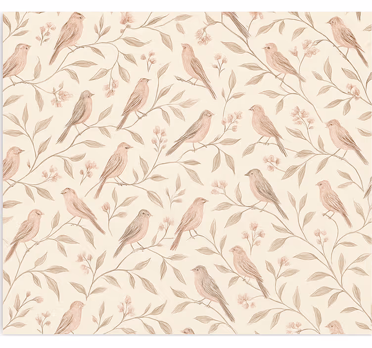 Vintage Bird Trail teenage bedroom roller blind - TenStickers