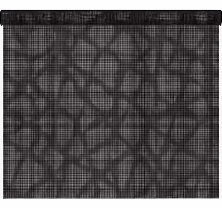 See through black grey office roller blind - TenStickers
