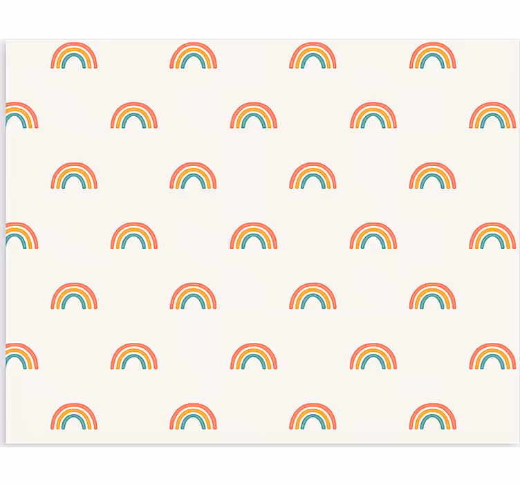 Scandinavian roller blind in vibrant rainbow hues - TenStickers