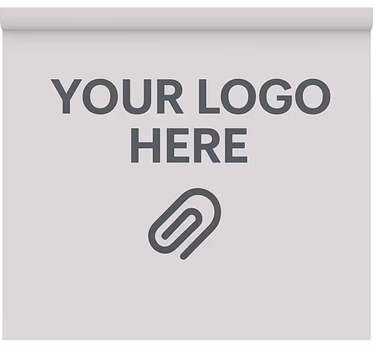 Office roller blind with custom logo design - TenStickers