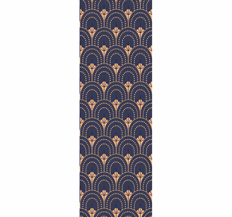 Home office roller blind ornate fan design - TenStickers