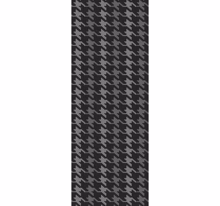 Home office roller blind houndstooth design - TenStickers