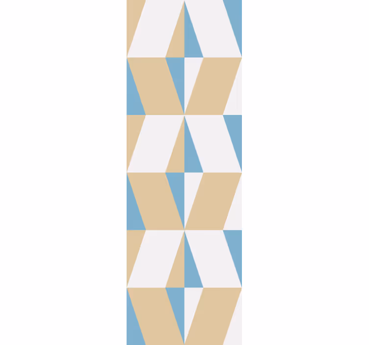 Home office roller blind geometric minimalist shapes - TenStickers
