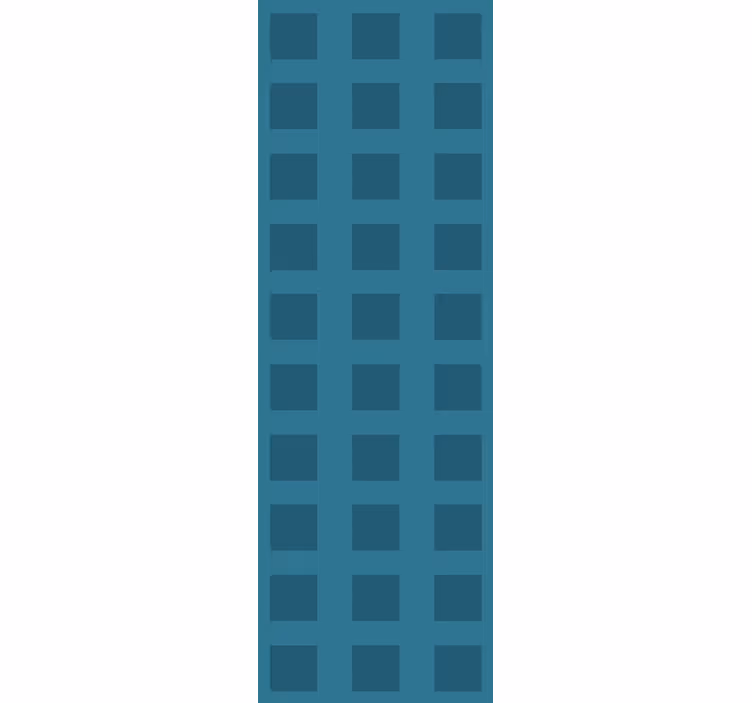 Home office roller blind blue square pattern - TenStickers