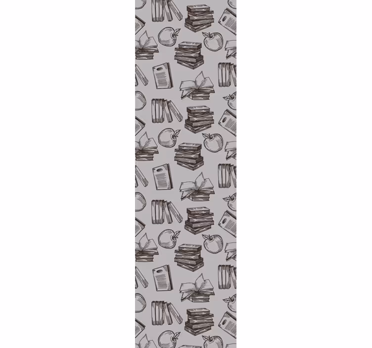 Home office roller blind vintage study style - TenStickers