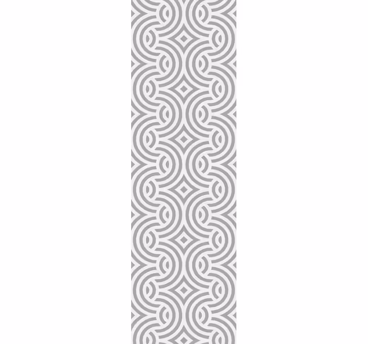 Dining room roller blind with geometric spiral design - TenStickers