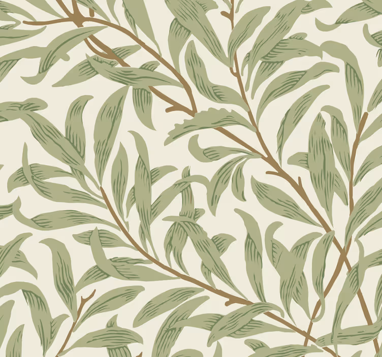Kitchen roller blind with botanical green plants - TenStickers