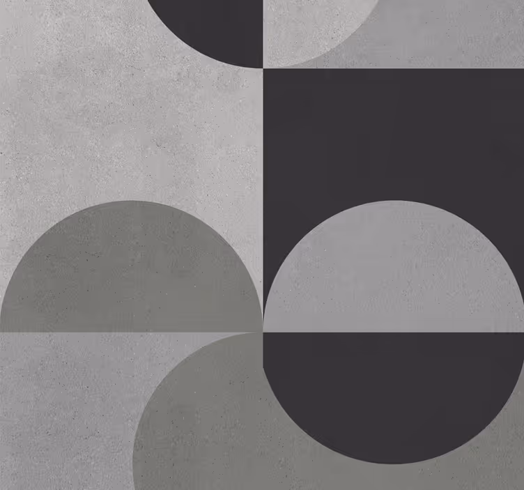 Kitchen roller blind in abstract grey pattern - TenStickers