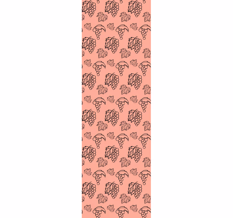 Kitchen roller blind with grapevine pattern - TenStickers