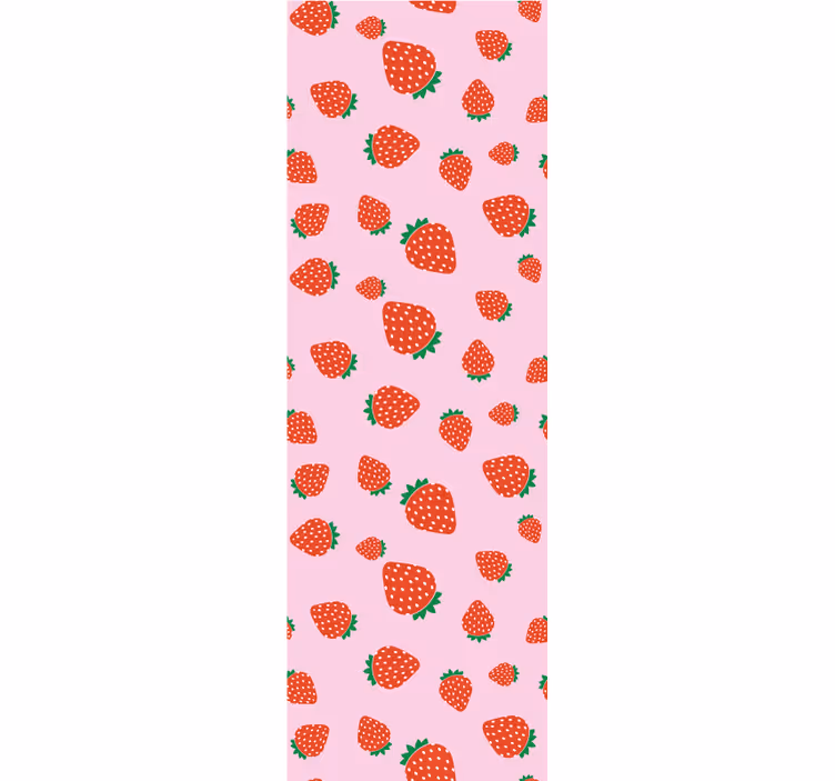 Kitchen roller blind with sweet strawberry design - TenStickers