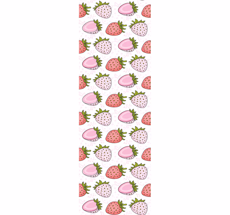 Kitchen roller blind strawberry patterns - TenStickers