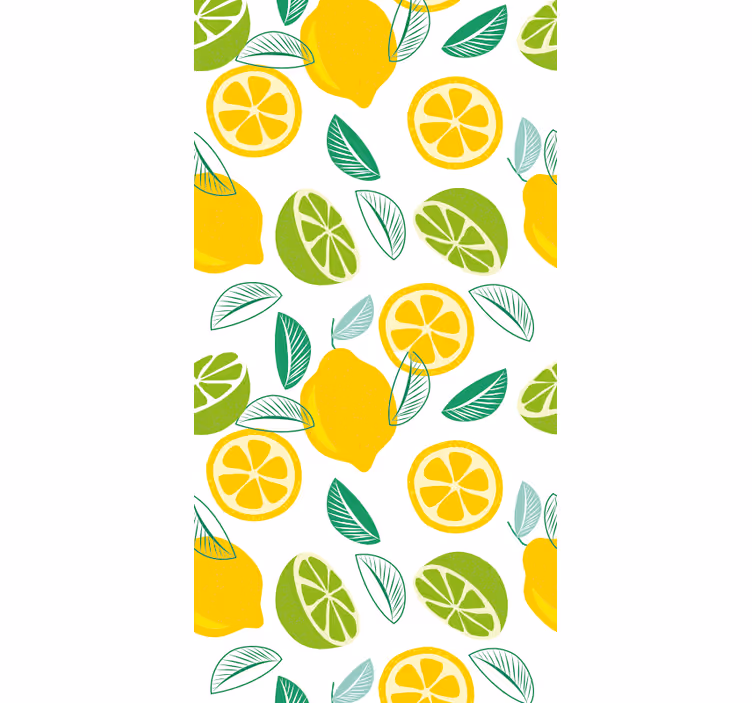 Kitchen roller blind citrus pattern - TenStickers