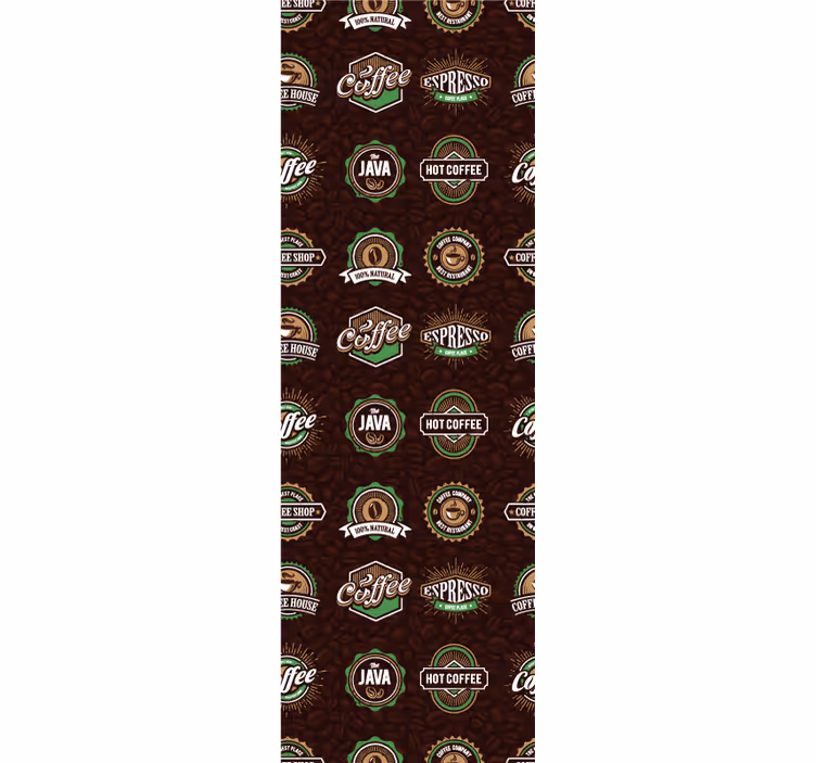 Kitchen roller blind coffee emblem design - TenStickers