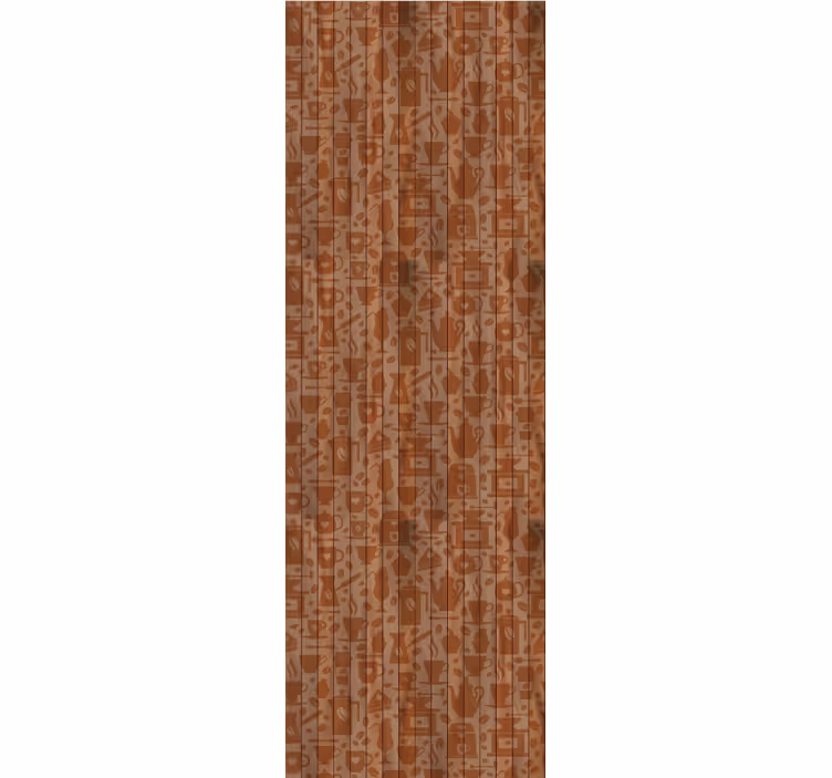 Kitchen roller blind with café themes - TenStickers