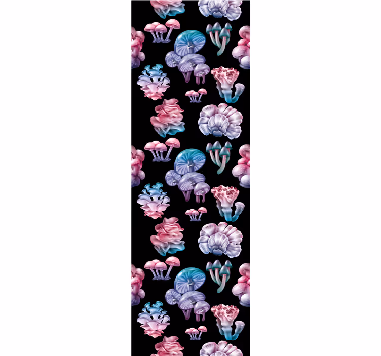 Kitchen roller blind set of enchanted mushrooms - TenStickers