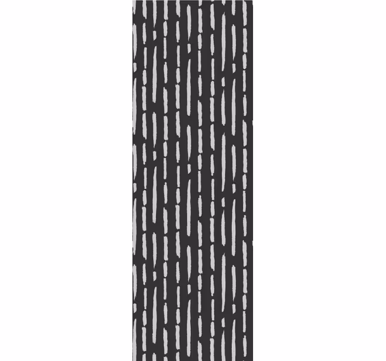 Kitchen roller blind with striped ink brush pattern - TenStickers