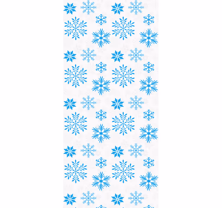 Snow crystal kitchen roller blind - TenStickers