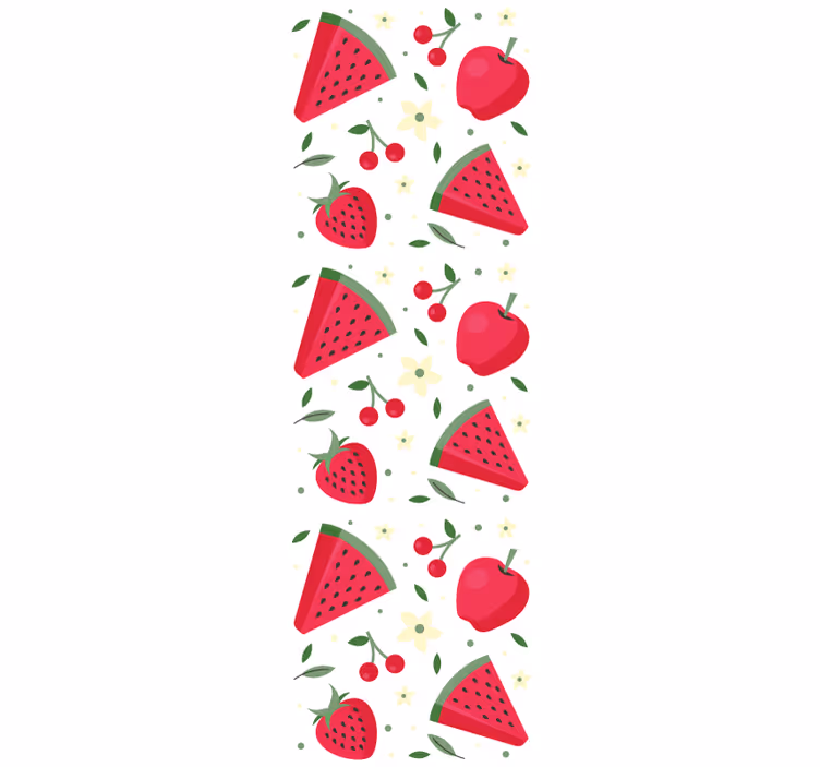 Kitchen roller blind with assorted fruit pattern - TenStickers