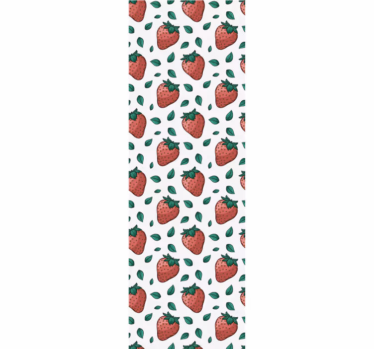Bright juicy strawberries kitchen roller blind - TenStickers