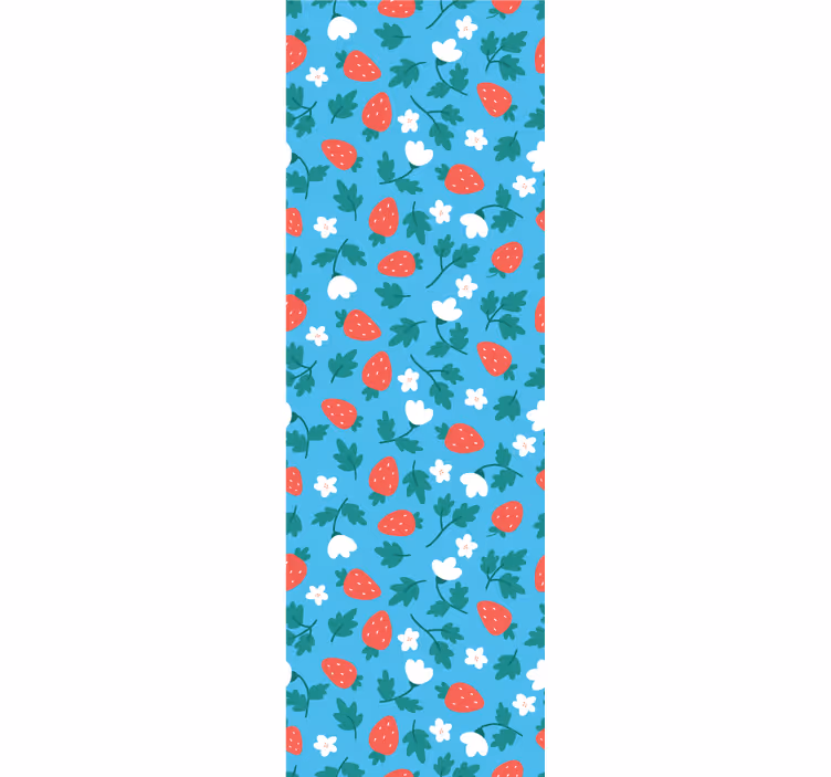 Kitchen roller blind with colorful fruits and flowers - TenStickers