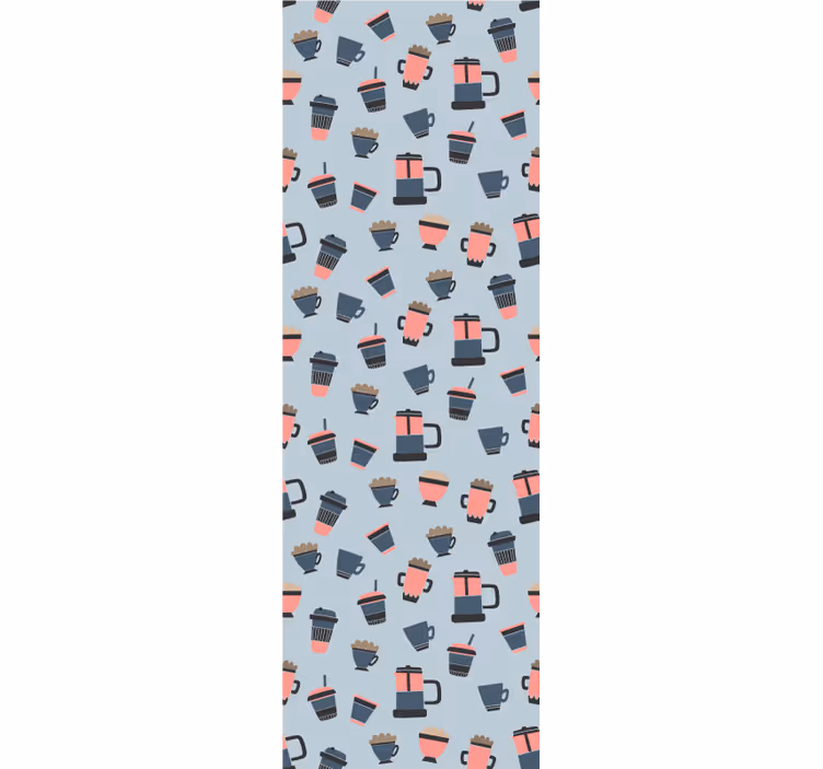 Kitchen roller blind coffee takeaway design - TenStickers