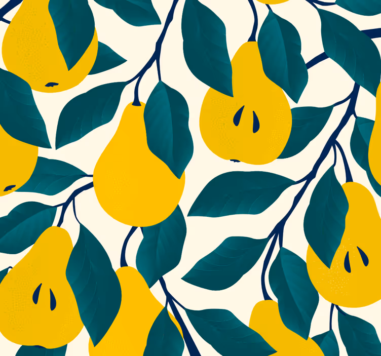 Kitchen roller blind with peers pattern - TenStickers