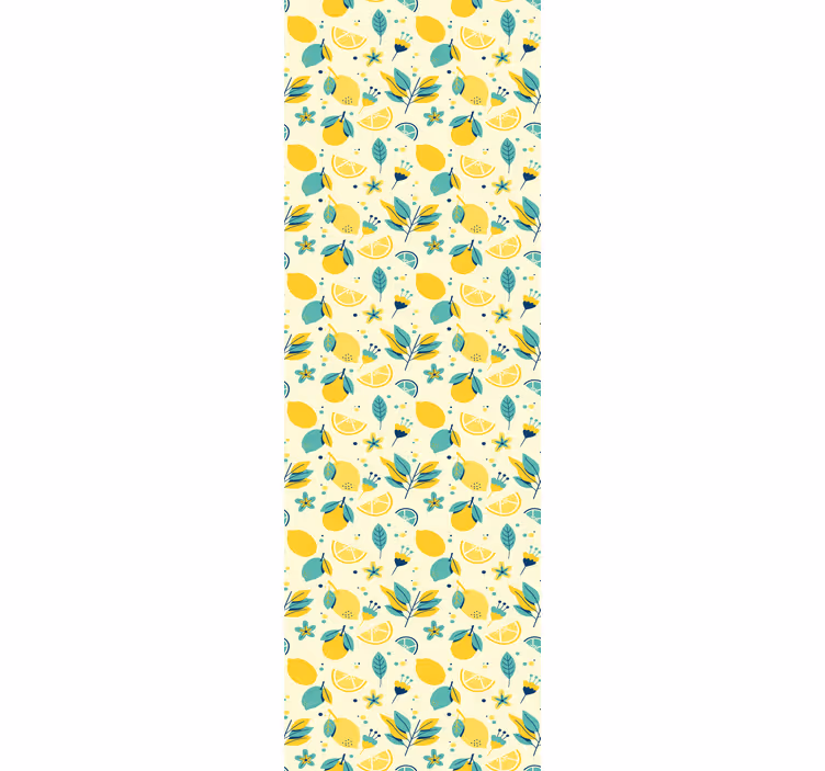 Kitchen roller blind with playful lemons design - TenStickers