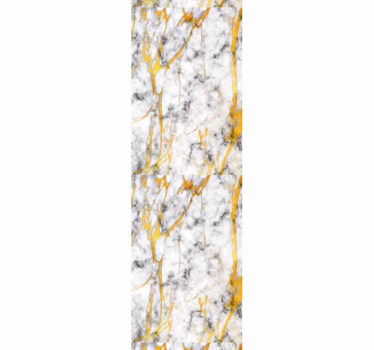 Dining room roller blind in elegant gray and gold marble - TenStickers