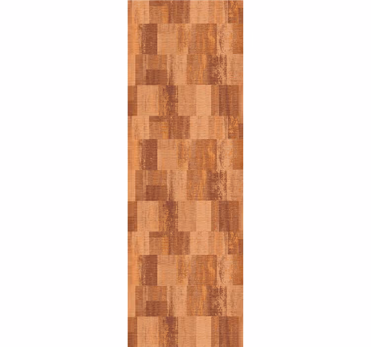 Dining room roller blind in terracotta squares pattern - TenStickers