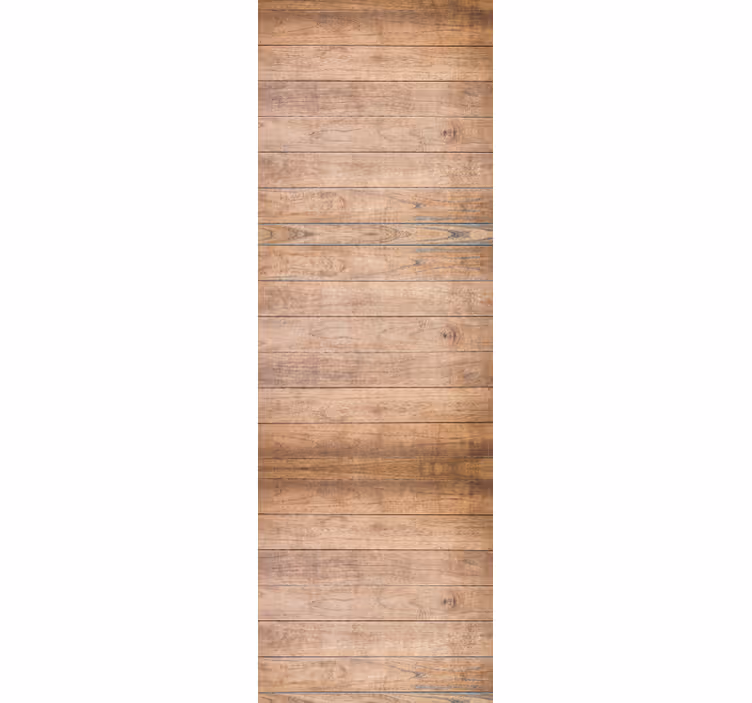 Dining room roller blind in horizontal rustic wood - TenStickers