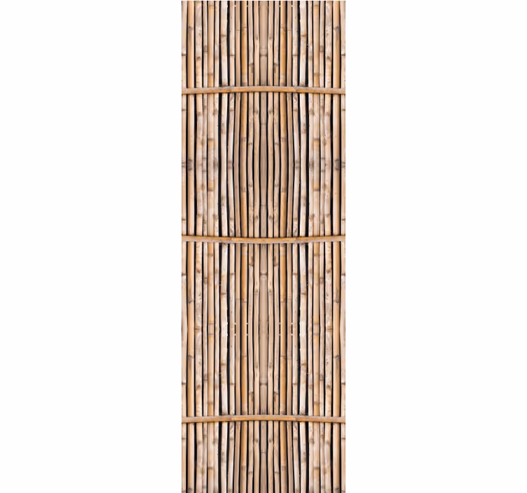 Dining room roller blind handcrafted bamboo design - TenStickers