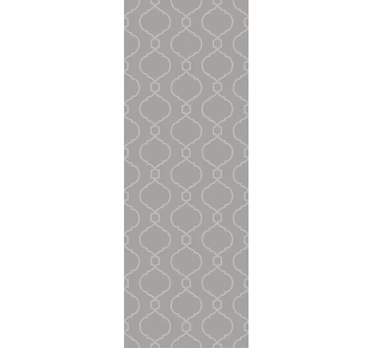 Dining room roller blind in gray geometric design - TenStickers