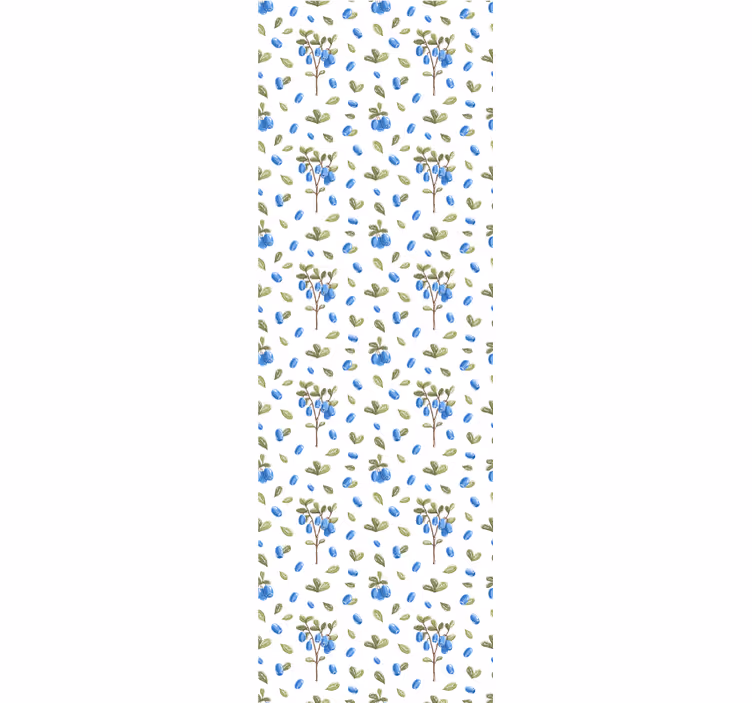 Dining room roller blind floral botanical watercolor pattern - TenStickers