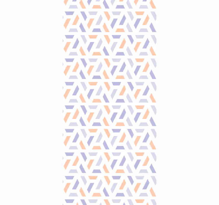 Dining room roller blind with nordic geometric lines - TenStickers