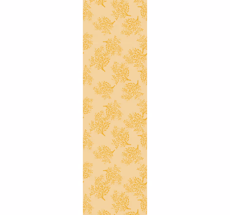 Dining room roller blind nordic orange trees - TenStickers