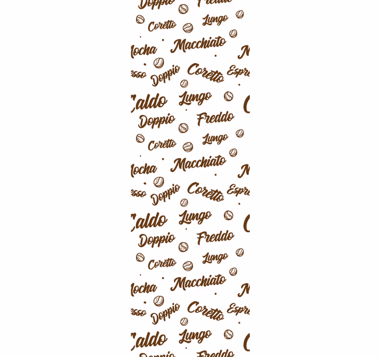 Dining room roller blind coffee every day - TenStickers