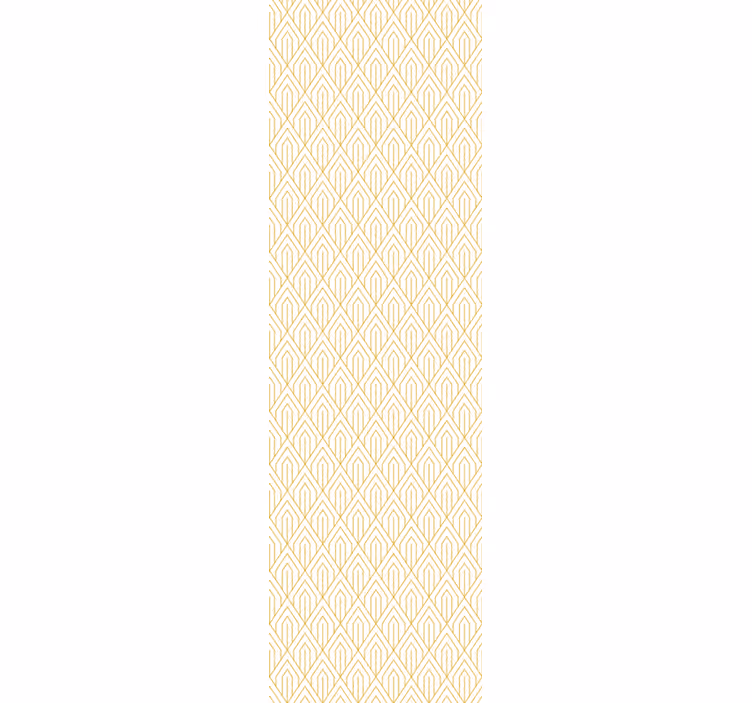 Dining room roller blind with modern white pattern - TenStickers