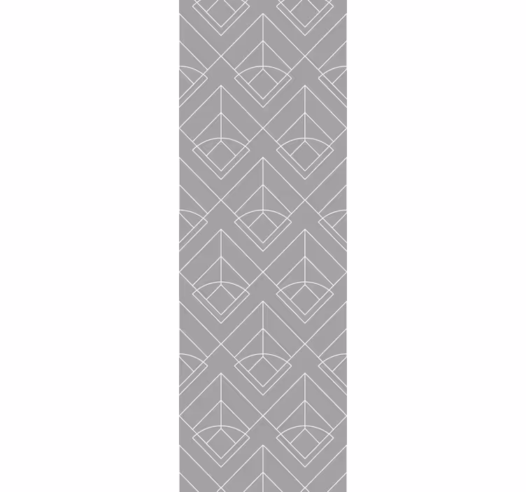 Luxury white lines dining room roller blind - TenStickers