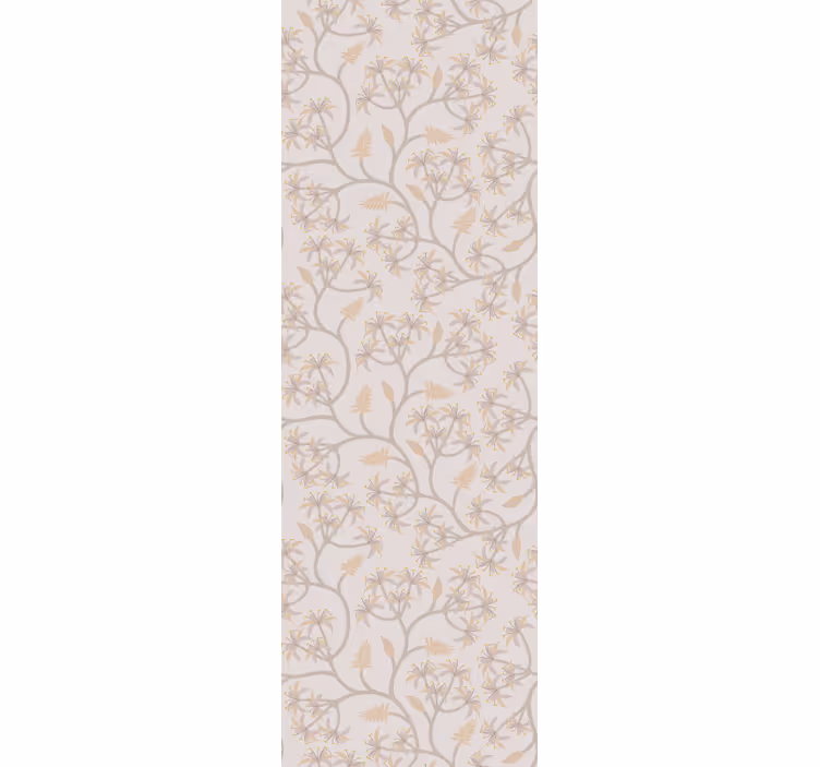 Dining room roller blind with elegant floral branches - TenStickers