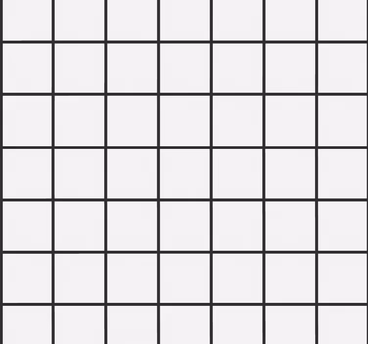 Dining room roller blind in irregular checkboard - TenStickers