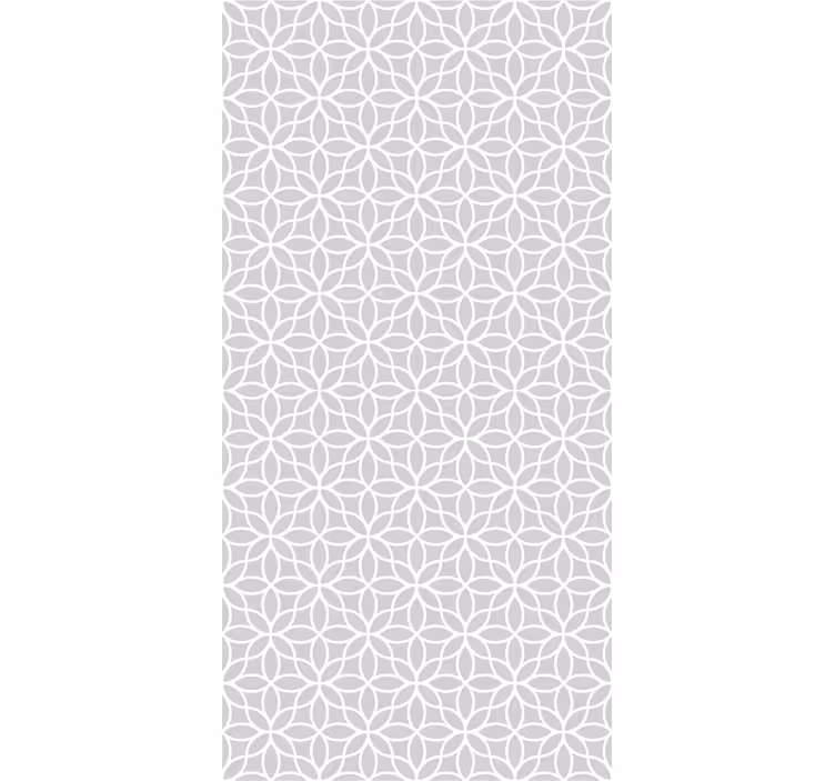 Dining room roller blind in gray and white pattern - TenStickers